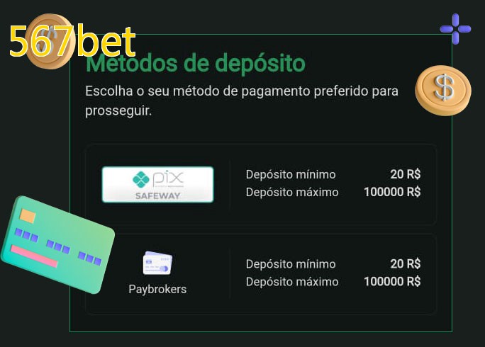 O cassino 567betbet oferece uma grande variedade de métodos de pagamento