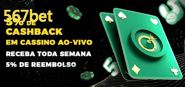 Promoções do cassino ao Vivo 567bet